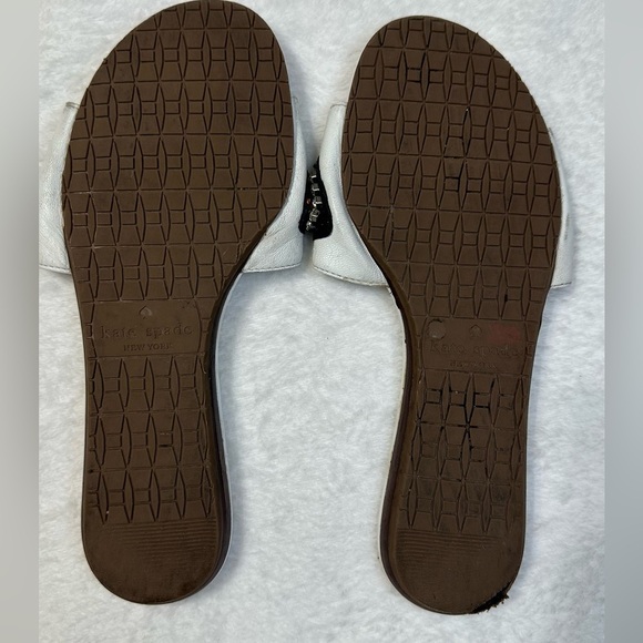 Kate Spade White Embellished Sandals - Picture 11 of 14